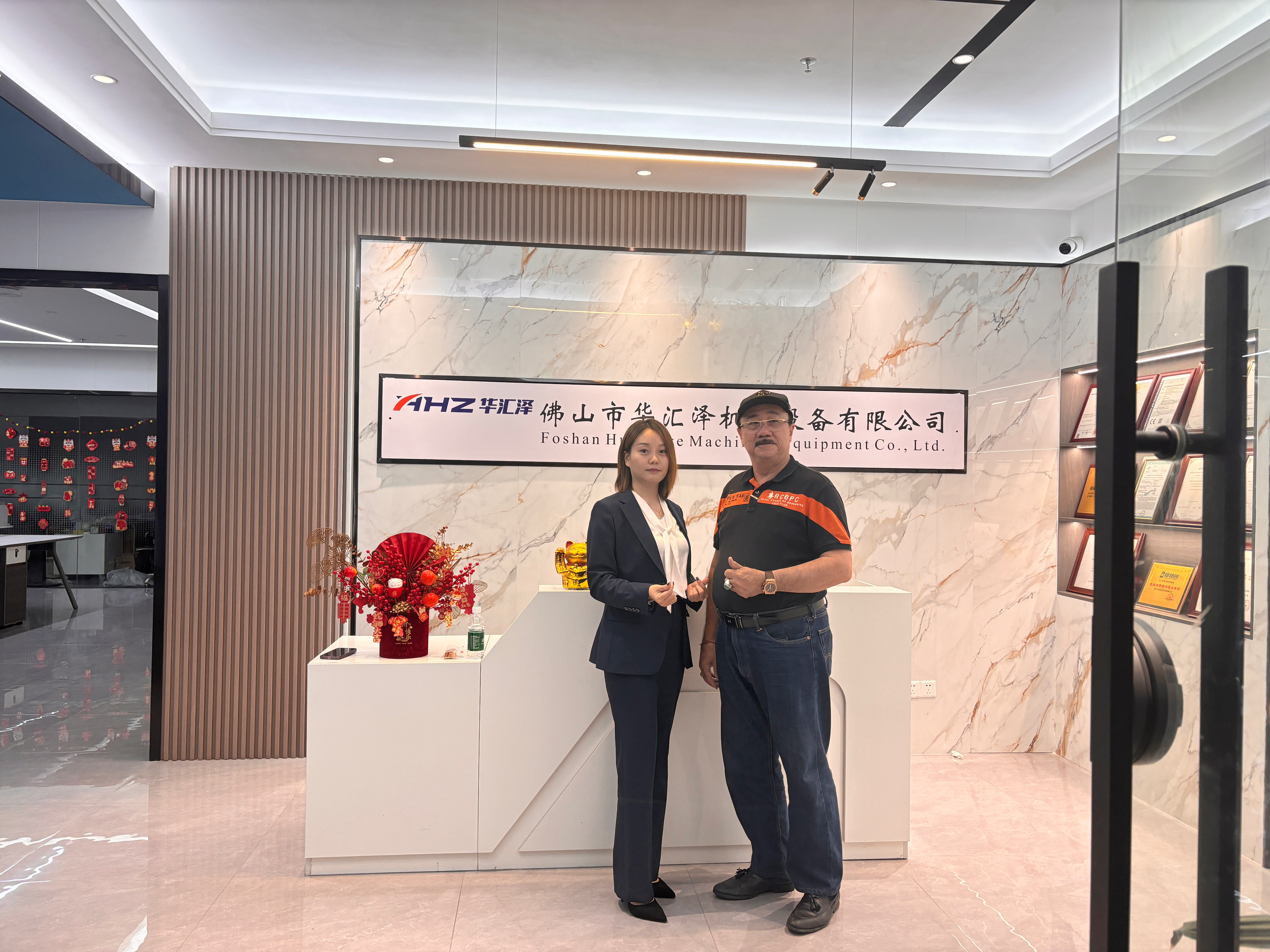 Customer in Our Factory